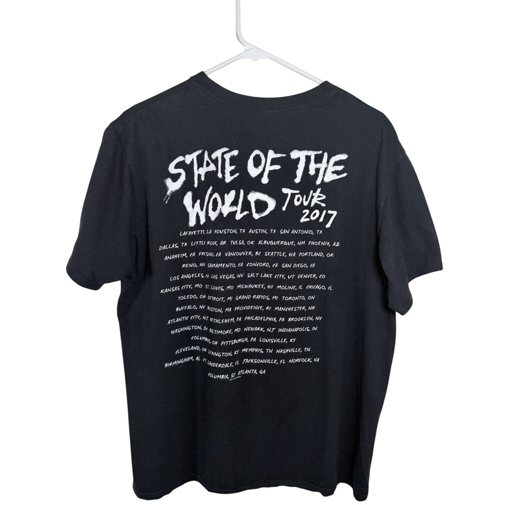 Janet Jackson State Of The World Tour T Shirt 2017 Concert Tee Black Size L - Picture 4 of 9